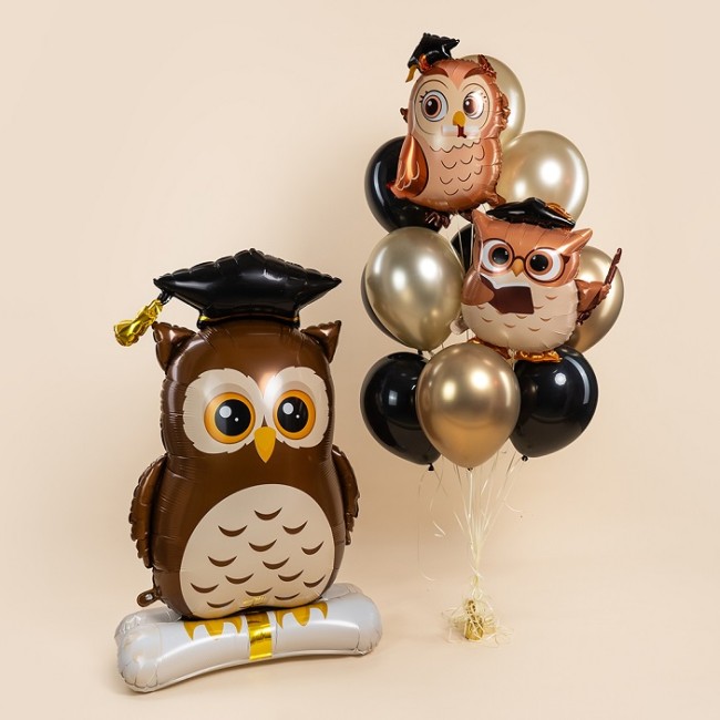 Fa (26''/66 см) Фигура, Сова Выпускник, 1 шт. в уп.