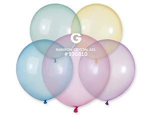 Gm (18"/46 см) Кристалл ассорти RAINBOW, 25 шт.