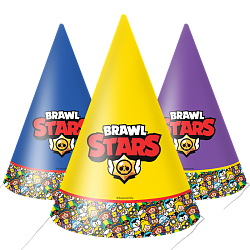 Колпаки Brawl Stars, Ассорти, 6 шт.