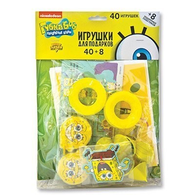 Игрушки д/подарков Губка Боб 40шт+8п/A
