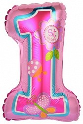 Fa(16''/41см) /Цифра, Первый ДР Девочки, Розовый