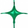 Fa (10"/25 см) 4-х конечная Звезда, С хвостиками, Зеленый, 5 шт.
