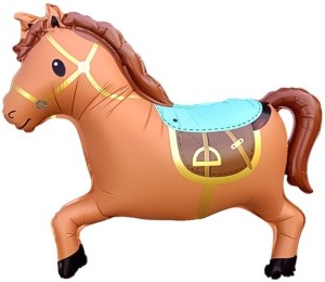 Fa (28''/71 см) Фигура, Лошадка (надув воздухом), Коричневый, 1 шт.