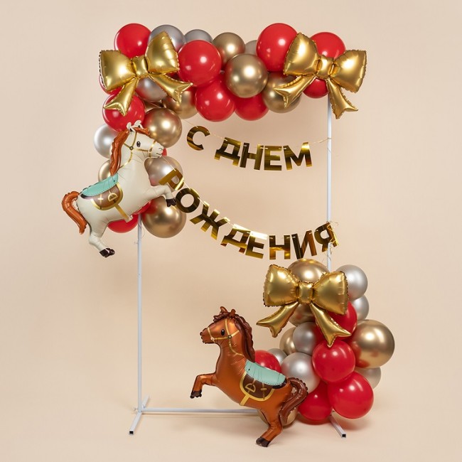 Fa (28''/71 см) Фигура, Лошадка (надув воздухом), Коричневый, 1 шт.