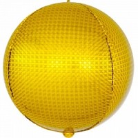 Fa (24"/61 см) Сфера 3D, Стерео, Золото, Голография, 1 шт.