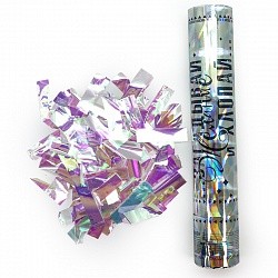 Пневмохлопушка (12/30 см) Загадай Желание!, Металлизированное конфетти, Хамелеон, Голография, 1 шт.
