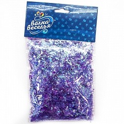 Конфетти слюда, Блестки, Сиреневый, 20 гр