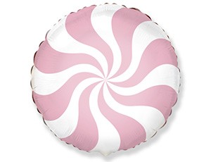 Fm (18''/46 см) Круг, Конфета розовая, Макарунс, 1 шт.