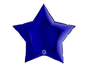 Gr (36"/91см) /ЗВЕЗДА Металлик Blue Capri, 1 шт.