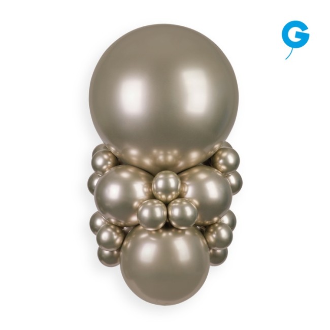 Gm (14''/35 см) /85 Хром Shiny Prosecco/Белое золото, 50 шт.