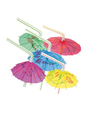 Трубочка д/коктейля Зонтик 12шт/G