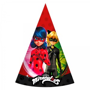 Колпаки, Леди Баг и Супер-кот, 6 шт. в упак.