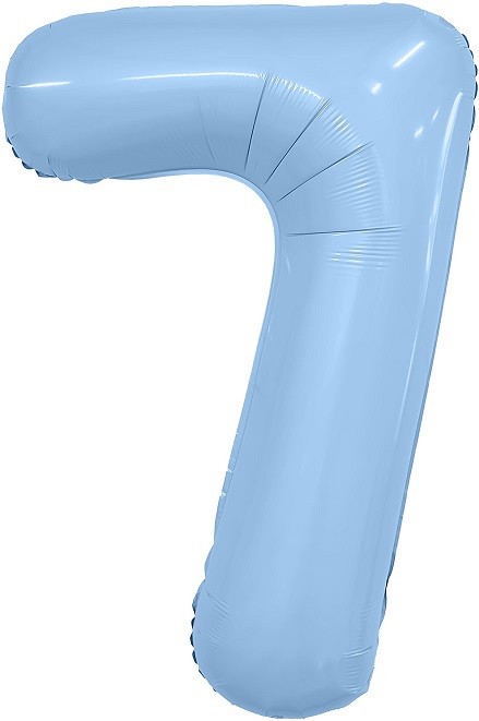 Ag (40''/102 см) Цифра, 7 Slim, Небесный, 1 шт. в уп.