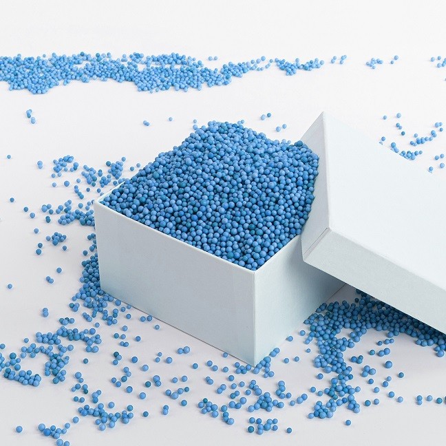 Шарики пенопласт, Голубой, 2-4 мм, 500 мл.