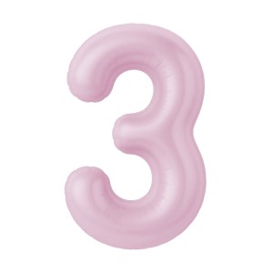 Ag (40''/102 см) Цифра, 3 Slim, Зефирный, 1 шт. в уп.