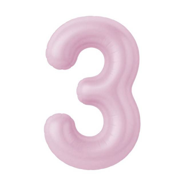 Ag (40''/102 см) Цифра, 3 Slim, Зефирный, 1 шт. в уп.