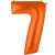 Gr (40''/102 см) ЦИФРА 7 Пастель Orange, 1 шт.