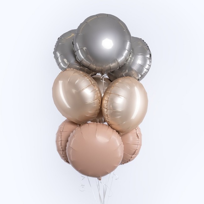 Fm (18''/46 см) Круг, Винтажная роза, Матовый, 1 шт.