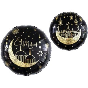 Fa (18''/46 см) Круг, Сказки Востока, Рамадан, Черный, 1 шт. в уп.