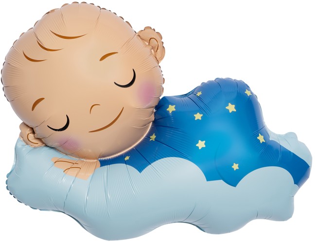 Fa (39''/99 см) Фигура, Малыш Мальчик на облаке, 1 шт. в уп.