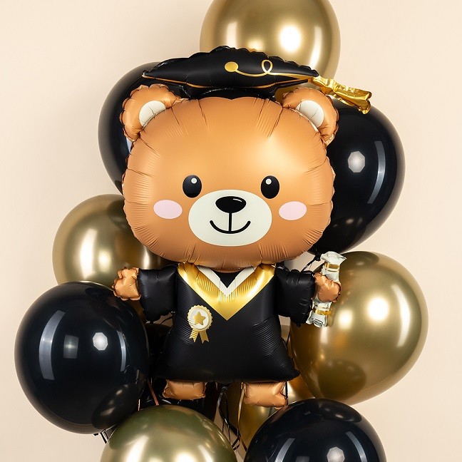 Fa (38''/97 см) Фигура, Мишка Выпускник, 1 шт. в уп.