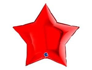 Gr (36''/91см) /ЗВЕЗДА Металлик Red, 1 шт.