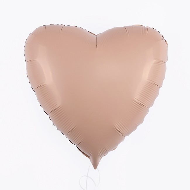 Fm (18''/46 см) Сердце, Винтажная роза, Матовый, 1 шт.