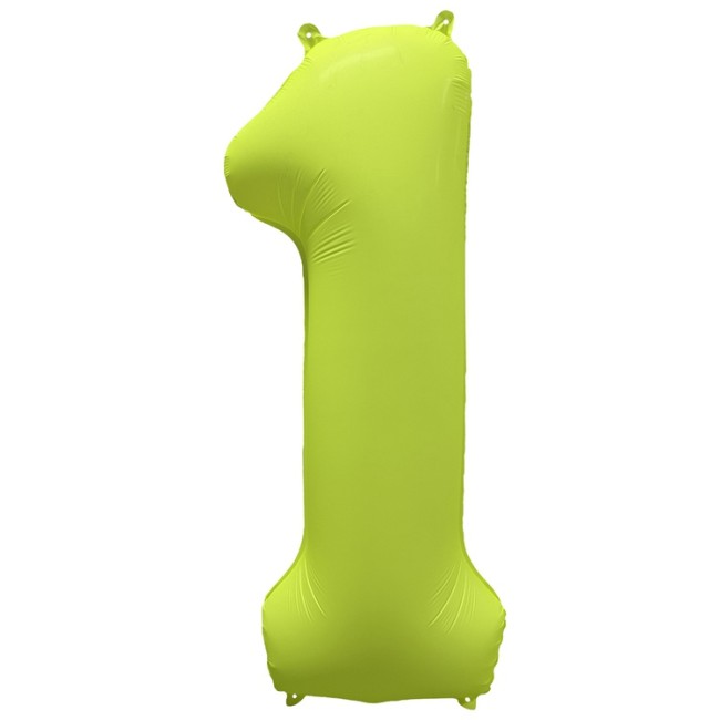 Вз (40''/102 см) Цифра 1, Неон Yellow, 1 шт. в уп.