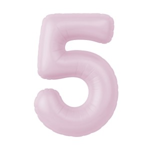 Ag (40''/102 см) Цифра, 5 Slim, Зефирный, 1 шт. в уп.