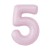 Ag (40''/102 см) Цифра, 5 Slim, Зефирный, 1 шт. в уп.