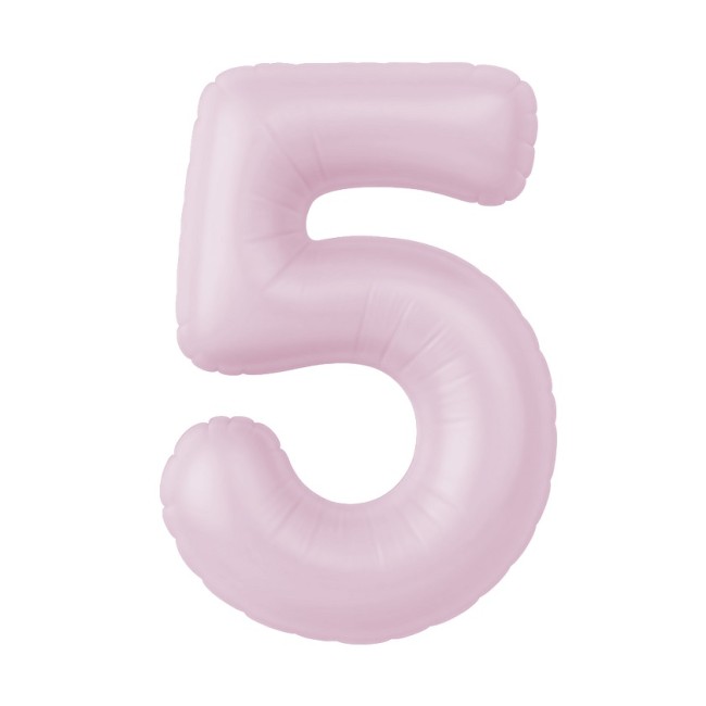 Ag (40''/102 см) Цифра, 5 Slim, Зефирный, 1 шт. в уп.