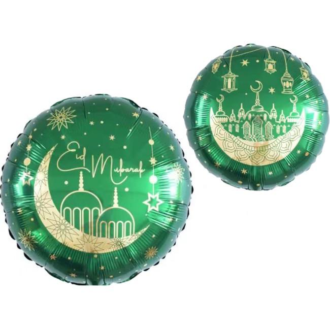 Fa (18''/46 см) Круг, Сказки Востока, Рамадан, Зеленый, 1 шт. в уп.