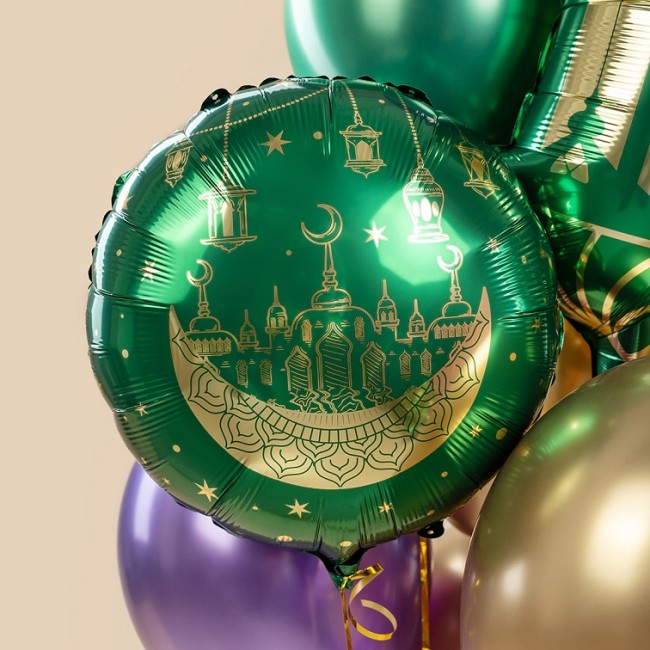 Fa (18''/46 см) Круг, Сказки Востока, Рамадан, Зеленый, 1 шт. в уп.