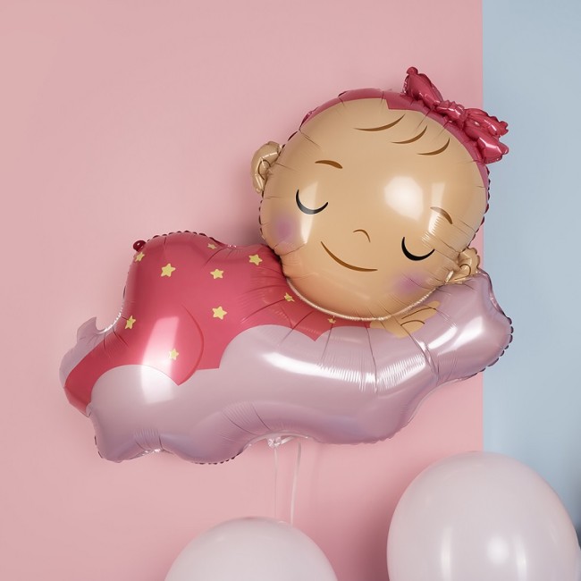 Fa (39''/99 см) Фигура, Малышка Девочка на облаке, 1 шт. в уп.