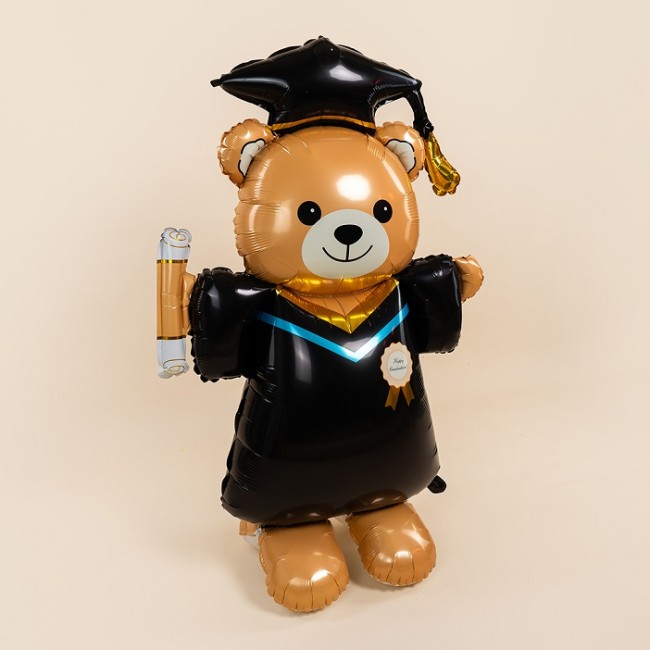 Fa 3D (61''/155 см) Мишка Выпускник, 1 шт. в уп.