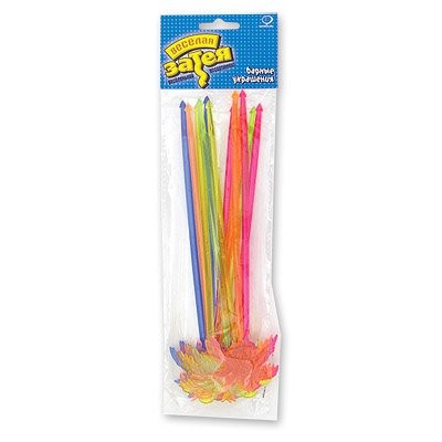 Пика д/коктейля Пальма пласт 23 см 12 шт/G