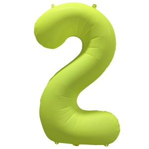 Вз (40''/102 см) Цифра 2, Неон Yellow, 1 шт. в уп.