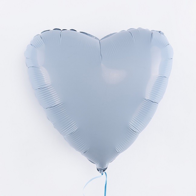 Ag (19''/48 см) Сердце, Небесный, 1 шт.