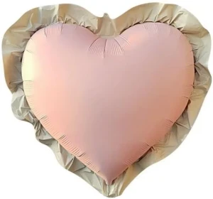 Fa (29''/74 см) Сердце, Гламур, Розовый, Сатин, 1 шт.