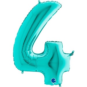 Gr (40''/102см) /Цифра 4 40" Tiffany, 1 шт.