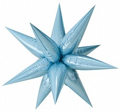 Fa (40"/102 см) Звезда 3D, Составная, Голубой, 1 шт. в упак.