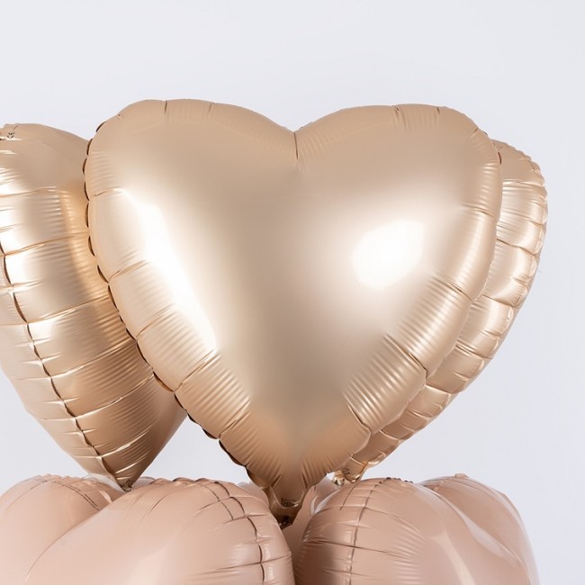 Fm (18''/46 см) Сердце, Звездное Золото, Матовый, 1 шт.