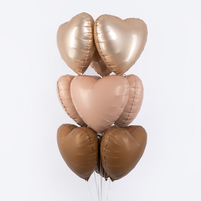 Fm (18''/46 см) Сердце, Звездное Золото, Матовый, 1 шт.