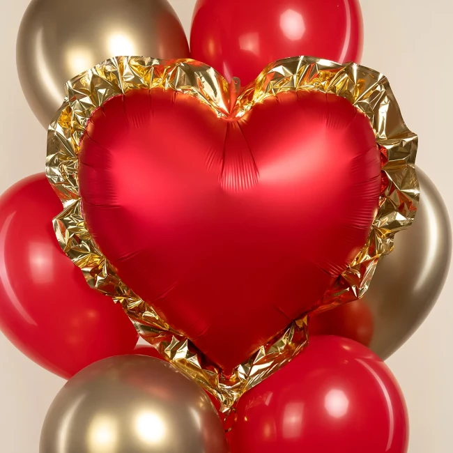 Fa (29''/74 см) Сердце, Гламур, Красный, 1 шт.
