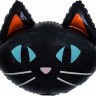 Fa (26"/66 см) Фигура, Голова, Голубоглазый котенок, Черный, 1 шт.