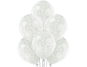 Bb (14''/35 см) /Шелкография кристалл Розы, 25 шт.