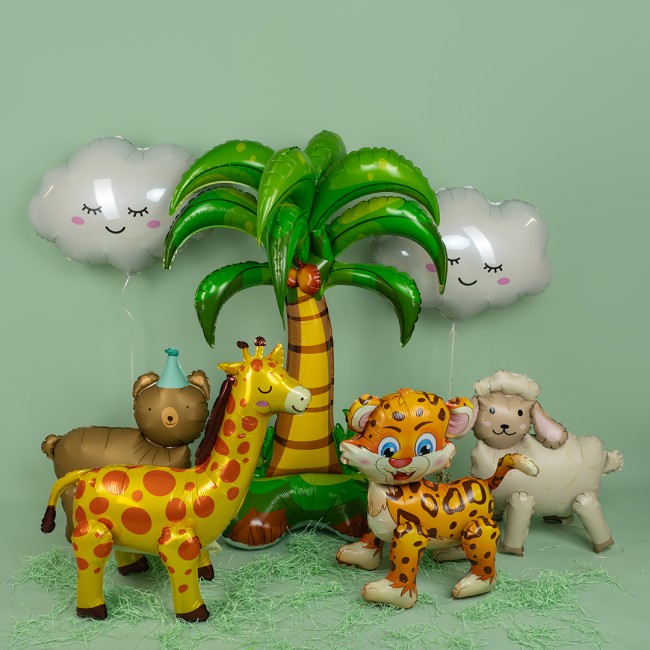 Fa 3D (24''/61 см) Фигура Air, Леопард,(надув воздухом) 1 шт. в уп.