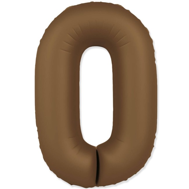 Fm (40''/102 см) Цифра, 0 SLIM Choco Brown, 1 шт. в уп.