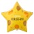 Вз (18''/46 см) Звезда РУС ДР Шарики золотые, 1 шт. в уп.