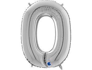 Gr БУКВА "О" (26"/66 см) Silver (1 шт.)